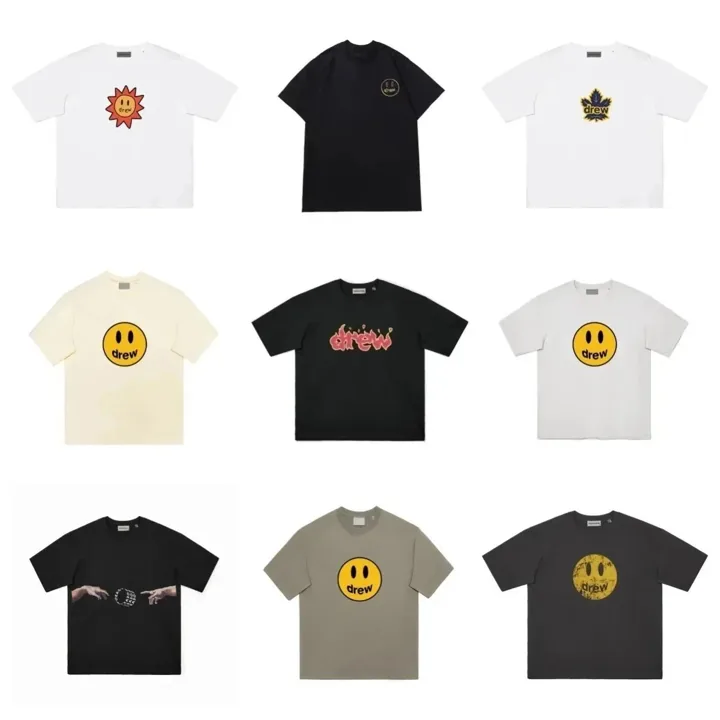 Drew House T-shirt listing cover showing several available designs